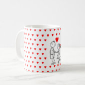 Niedliche Kaffee-Tasse Kaffeetasse (Vorderseite Links)