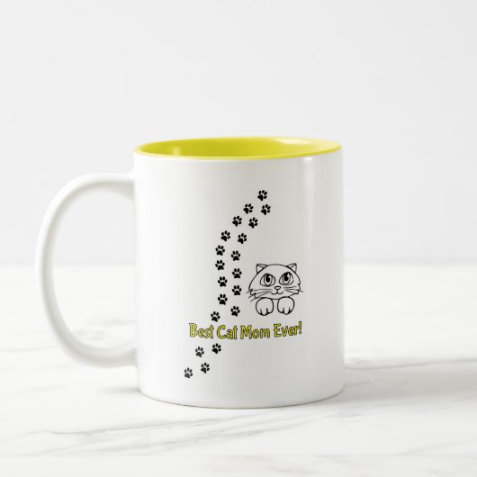 Niedliche Kaffee-Tasse Zweifarbige Tasse (Links)