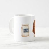 Niedliche Kaffeebohne Kaffeetasse (Vorderseite Links)