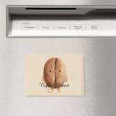 Niedliche Kaffeebohne Magnet (In Situ (Geschirrspüler))
