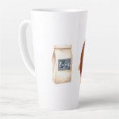 Niedliche Kaffeebohne Milchtasse (Linke Ecke)