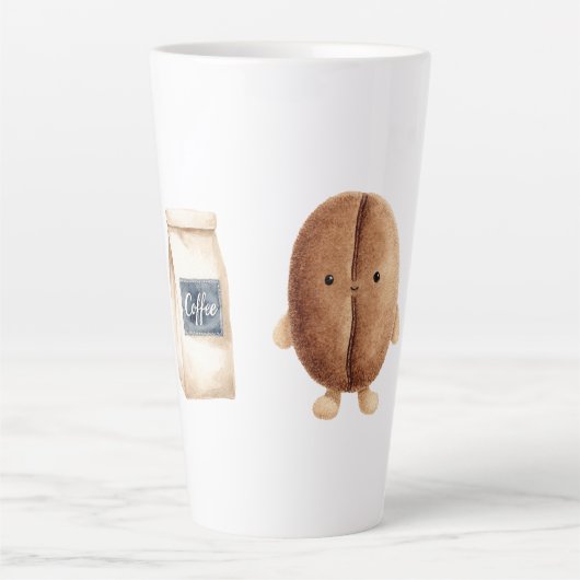 Niedliche Kaffeebohne Milchtasse (Vorderseite)