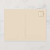 Niedliche Kaffeebohne Postkarte (Rückseite)