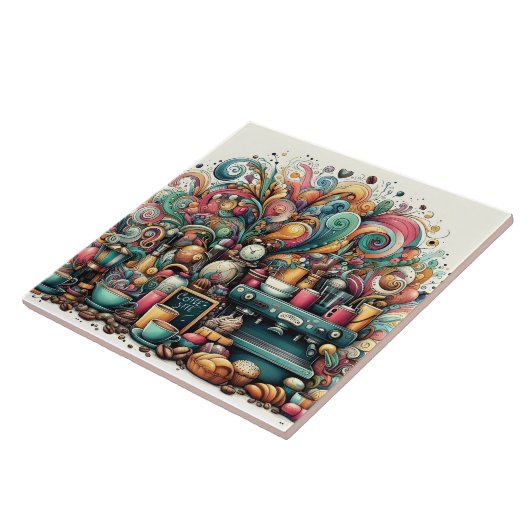 Niedliche Kaffeehäuser Bar Fliese (Seite)