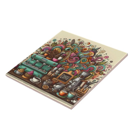 Niedliche Kaffeehäuser Bar Fliese (Seite)