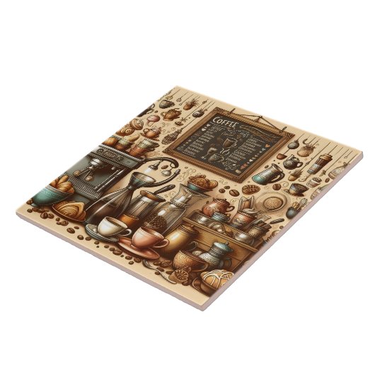 Niedliche Kaffeehäuser Bar Fliese (Seite)