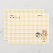 Niedliche Kaffeekarten Postkarte (Vorne/Hinten)