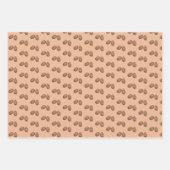 Niedliche Kaffeekattern Muster Geschenkpapier Set (Vorderseite 2)