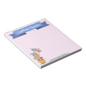 Niedliche Kaffeekuchen Notizblock (angewinkelt)