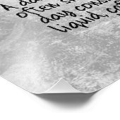 Niedliche Kaffeeliebhaber Funny Morning Zitat Fotodruck (Ecke)