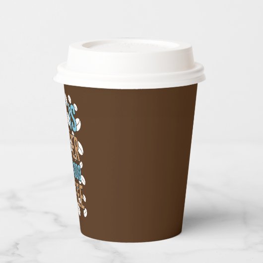 niedliche Kaffeemarktkunst Paper Cups Pappbecher (Links)