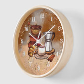 niedliche Kaffeemaschine Bar Große Uhr (Winkel)