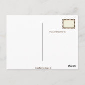 Niedliche Kaffeepacken Postkarte (Rückseite)