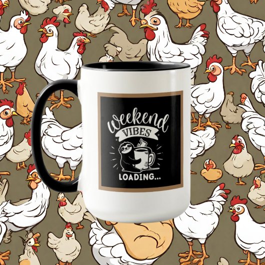 niedliche Kaffeepause, Monogramm hinzufügen Tasse