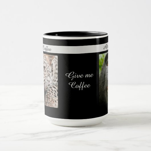 Niedliche Kaffeestiere Tasse (Zentrum)