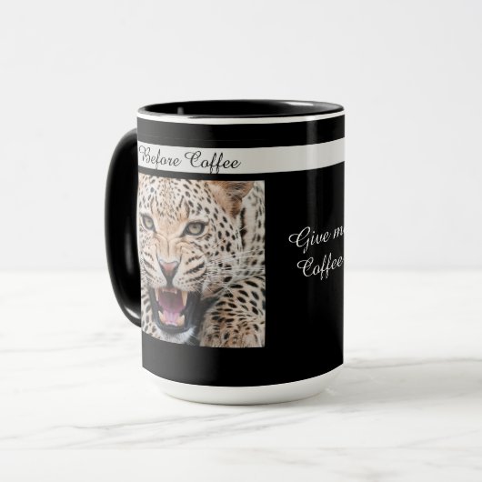 Niedliche Kaffeestiere Tasse (Vorderseite Links)
