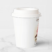 niedliche Kaffeezeit Gnome hinzufügen Text Paper C Pappbecher (Rechts)