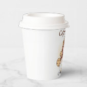 niedliche Kaffeezeit Gnome hinzufügen Text Paper C Pappbecher (Rechts)