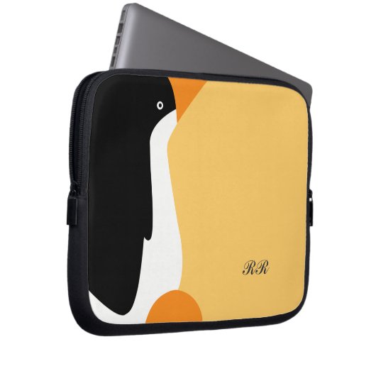 Niedliche Kaiserpenguin-Laptop-Tasche Laptopschutzhülle (Vorne Rechts)