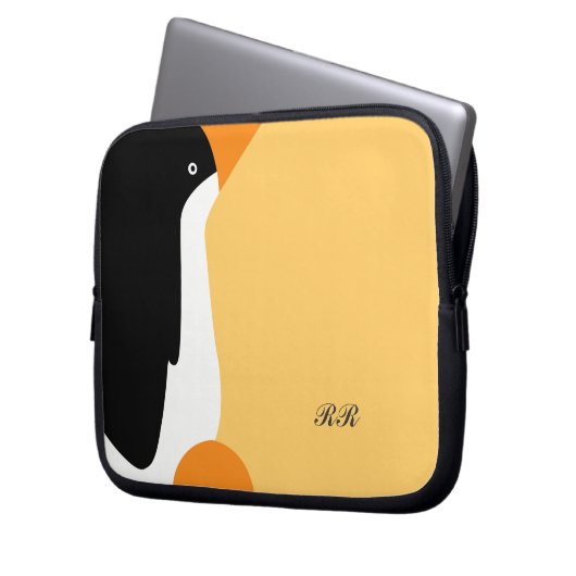Niedliche Kaiserpenguin-Laptop-Tasche Laptopschutzhülle (Vorderseite Links)