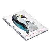 Niedliche Kaiserpinguine Notizblock (Rechte Seite)