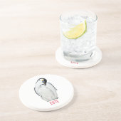 Niedliche Kaiserpinguinfamilie T - Shirt Getränkeuntersetzer (Seite)