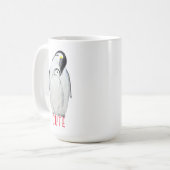 Niedliche Kaiserpinguinfamilie T - Shirt Kaffeetasse (Vorderseite Links)