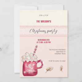 Niedliche Kakao-Tasse Illustration Einladung
