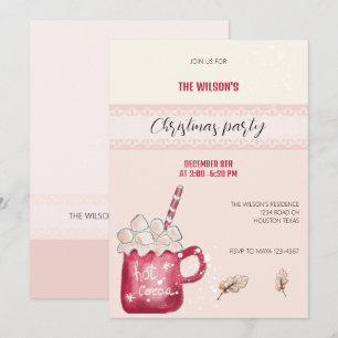 Niedliche Kakao-Tasse Illustration Einladung
