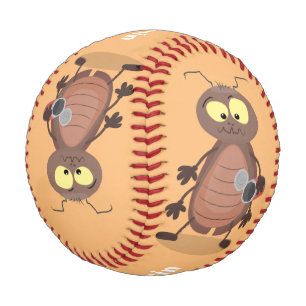Niedliche Kakerlakenfigur Baseball