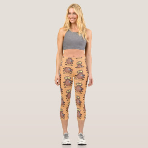 Niedliche Kakerlakenfigur Capri Leggings