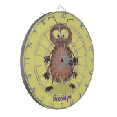 Niedliche Kakerlakenfigur Dartscheibe (Vorderseite Links)