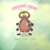 Niedliche Kakerlakenfigur Fensteraufkleber (Blatt 3)