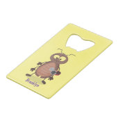 Niedliche Kakerlakenfigur Geldbeutel Flaschenöffner (Vorderseite Schrägansicht)