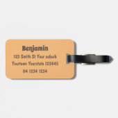 Niedliche Kakerlakenfigur Gepäckanhänger (Rückseite horizontal)