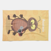 Niedliche Kakerlakenfigur Geschirrtuch (Horizontal)