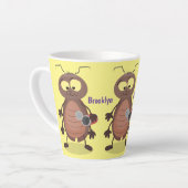 Niedliche Kakerlakenfigur Milchtasse (Linke Ecke)