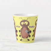 Niedliche Kakerlakenfigur Milchtasse (Vorderseite)