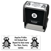 Niedliche Kakerlakenfigur Permastempel (Beispiel)