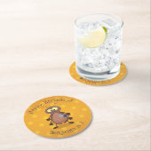 Niedliche Kakerlakenfigur Runder Pappuntersetzer (Vor Ort)