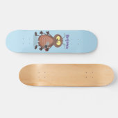 Niedliche Kakerlakenfigur Skateboard (Horizontal)