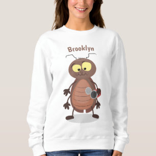 Niedliche Kakerlakenfigur Sweatshirt