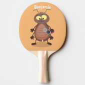 Niedliche Kakerlakenfigur Tischtennis Schläger (Rückseite)
