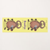 Niedliche Kakerlakenfigur Yogamatte (Rückseite (Horizontal))