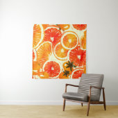 Niedliche Kakteen: farbiges, nahtloses Muster Wandteppich (Beispiel (Horizontal))