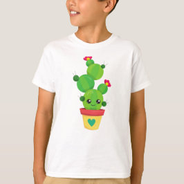 Niedliche Kakteen, grüne Kakteen, Kawaii-Kakteen,  T-Shirt