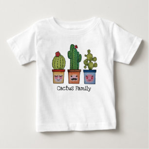 Niedliche Kakteen in Aquarellfarben Baby T-shirt