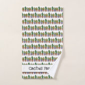 Niedliche Kakteen in Aquarellfarben Badhandtuch Set (Handtuch)