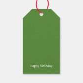 Niedliche Kakteen in Aquarellfarben Geschenkanhänger (Rückseite)