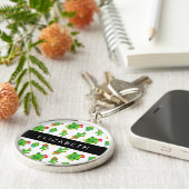 Niedliche Kakteen, Kaktusmuster, Sukkulent, Ihr Na Schlüsselanhänger (Seite)